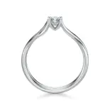 Pierścionek z białego złota z diamentem AJPZ_132